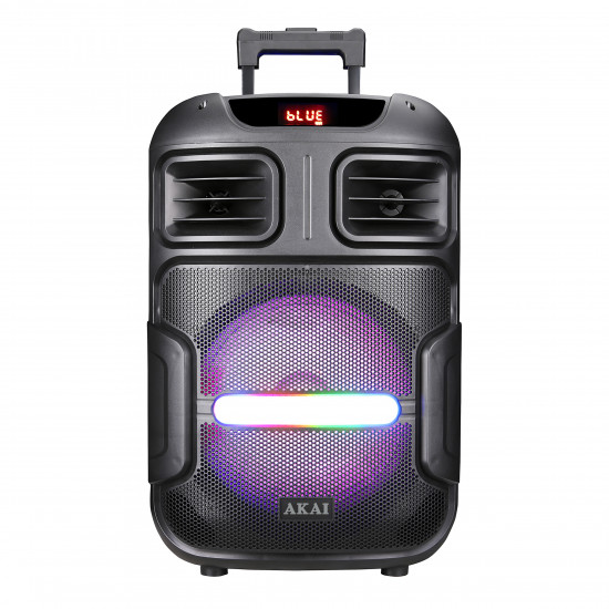 AKAI ABTS-X5 Fusion Φορητό Ηχείο Party με Τρόλεϊ 50W RMS, Bluetooth 5.0/TWS, USB/TF/AUX, FM, Ασύρματο Μικρόφωνο