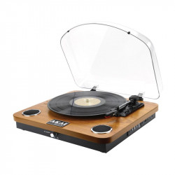 Akai ATT-11BTN Ξύλινο πικάπ με Bluetooth IN / OUT, ενσωματωμένα ηχεία, USB και κάρτα SD για εγγραφή / αναπαραγωγή