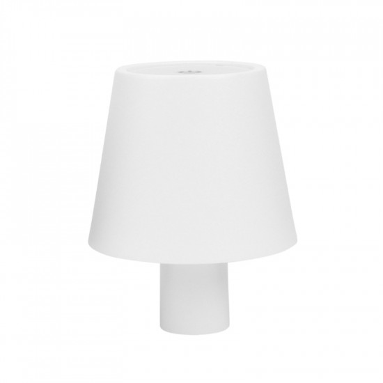 AddLiving 3232 Λευκό μεταλλικό φωτιστικό μπουκαλιού LED επιτραπέζιο και επαναφορτιζόμενο 9cm με IP44 και ρύθμιση φωτεινότητας 2800Κ/4500Κ/6000Κ