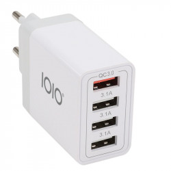 Olympia UL4 (41215) Φορτιστής ρεύματος με USB-A (QC3.0) και 3 USB-A (3.1A), 33W