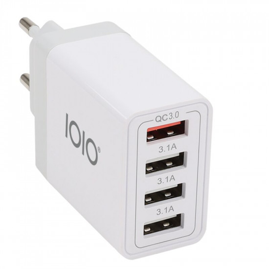Olympia UL4 (41215) Φορτιστής ρεύματος με USB-A (QC3.0) και 3 USB-A (3.1A), 33W