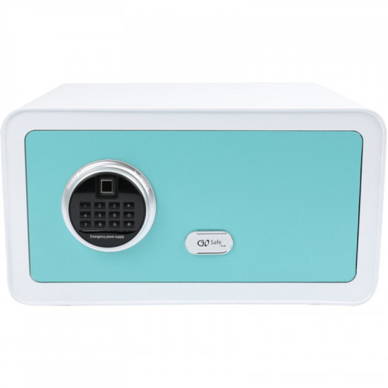 Olympia GOsafe 2.0 210FP GR Blue/White Χρηματοκιβώτιο με δακτυλικό αποτύπωμα και ηλεκτρονική κλειδαριά 28 L – 23 x 43 x 35 cm
