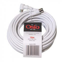 Osio OSK-1350 Ομοαξονικό καλώδιο κεραίας γωνιακό αρσενικό σε θηλυκό 10 m 75 Ω