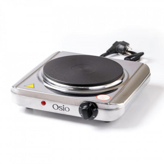 Osio OHP-2418 Μονή ηλεκτρική εστία κουζίνας inox 18.5 cm με θερμοστάτη 1500 W