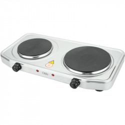 Osio OHP-2218 Διπλή ηλεκτρική εστία κουζίνας inox με θερμοστάτη 15.5 cm – 18.5 cm 2500 W