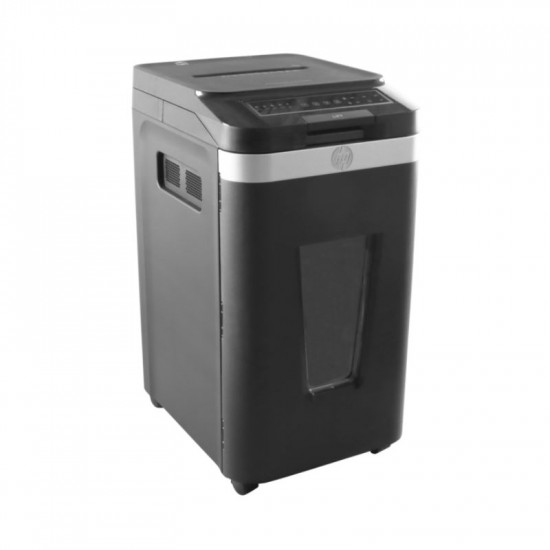 HP Pro Shredder Auto 400MC – 2823 Μαύρος καταστροφέας εγγράφων με συνδετήρες και καρτών Micro Cut P5 – 10 Manual/400 Auto x A4 – 53L