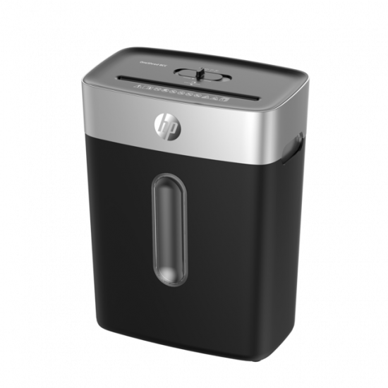 HP OneShred 8CC (2826) – Καταστροφέας Εγγράφων P-4 Σταυρωτής Κοπής για 8 Φύλλα με Κάδο 15L (Μαύρος/Ασημί, 200W)