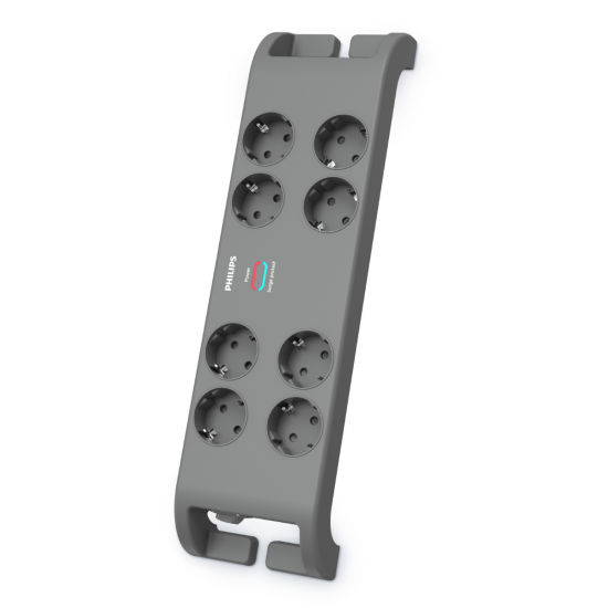Philips SPN3180A/GRS Πολύπριζο ασφαλείας 8 θέσεων με διακόπτη