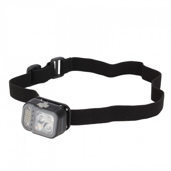 Philips SFL2001RH/GRS Αδιάβροχος φακός κεφαλής επαναφορτιζόμενος IPX4 με 150Lumens, 5 λειτουργίες ρύθμισης φωτός και αισθητήρα κίνησης