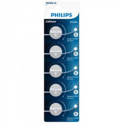 Philips CR2016P5/01GRS Μπαταρία λιθίου Βlister 5τεμ 75mAh 3 V