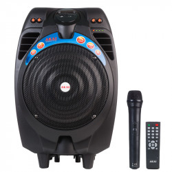 Akai SS023A-X10 Φορητό ηχείο Bluetooth με ενισχυτή, USB, SD, FM, ασ. μικρόφωνο και ρόδες – 50W RMS