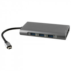 NSP N17 USB-C Hub 10 σε 1 (8340277) Type-C σε VGA με Audio, RJ45, PD, SDXC/SD 3.0, 3 USB 3.0, HDMI 4K