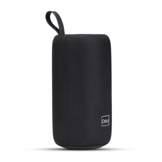 Osio OBT-8000BL Μαύρο αδιάβροχο φορητό ηχείο LED με IPX4, Bluetooth, USB, κάρτα TF, FM και TWS-16W