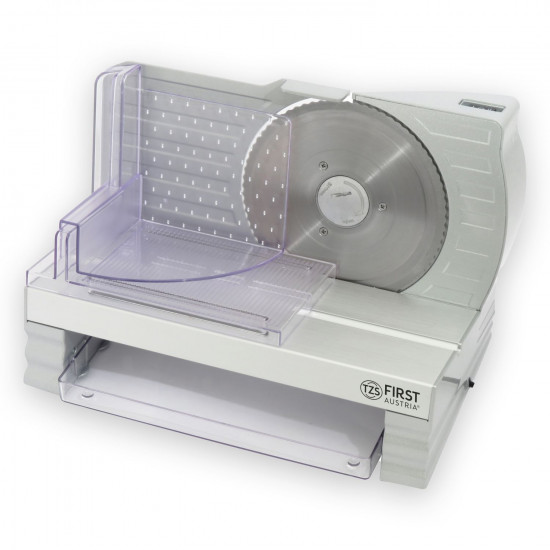 First Austria FA-5110-3 – Κόφτης Αλλαντικών, Τυριών & Ψωμιού 120W με Ρυθμιζόμενο Πάχος 0–20mm (Λάμα Inox 170mm)
