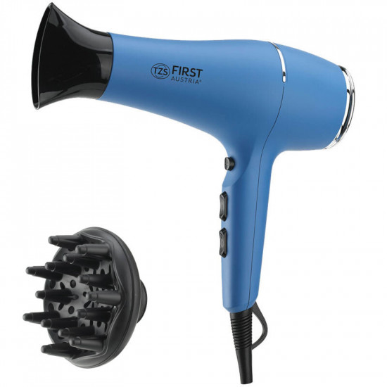 First Austria FA-5654-7-BU Πιστολάκι μαλλιών με ιονισμό, 2 ταχύτητες και 3 επίπεδα θερμοκρασίας 2200 W