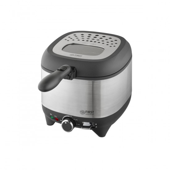 First Austria FA-5058-3 – Φριτέζα 2,5L 1600W με Παράθυρο Ελέγχου & αφαιρούμενο δοχείο λαδιού (Μαύρη)