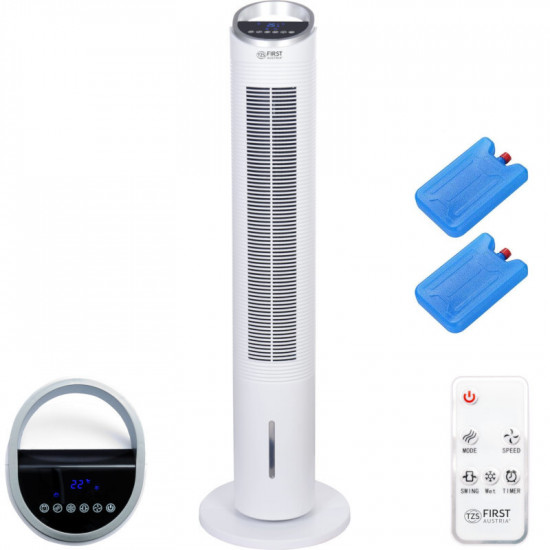 First Austria FA-5560-4 Ανεμιστήρας πύργος δαπέδου και air cooler με πίνακα αφής 102 cm 60 W