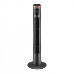 First Austria FA-5560-5-GR Μαύρος ανεμιστήρας πύργος δαπέδου με οθόνη αφής 3 ταχυτήτων ύψους και τηλεχειριστήριο 102cm 40W