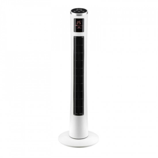 First Austria FA-5560-5-WI Λευκός ανεμιστήρας πύργος δαπέδου με οθόνη αφής 3 ταχυτήτων ύψους και τηλεχειριστήριο 102cm 40W