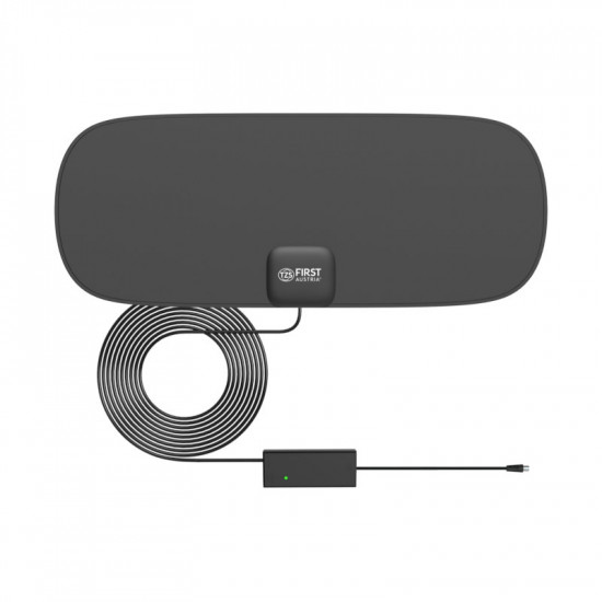 First Austria FA-3101 Λεπτή κεραία τηλεόρασης εσωτερικού χώρου με ενισχυτή και USB – 16 x 40 cm