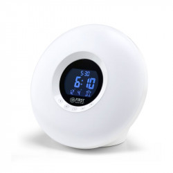 First Austria FA-2419-1 Ψηφιακό ξυπνητήρι-φωτιστικό με ραδιόφωνο, 8 φωτισμούς και 6 φυσικούς ήχους
