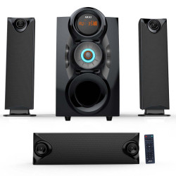 Akai SS028A-3208C – Ηχοσύστημα 3.1 Καναλιών με Subwoofer, Bluetooth 5.0, FM & USB (PMPO 140W)