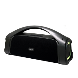 Akai ABTS-09 – Μαύρο Φορητό Ηχείο 15W RMS με RGB LED, Bluetooth 5.1, FM & USB/TF (1500mAh)