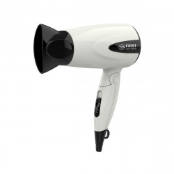 First Austria FA-5653-6-WI – Σεσουάρ Μαλλιών 1300W με Ακροφύσιο Συγκέντρωσης & Σπαστή Λαβή, Άσπρο
