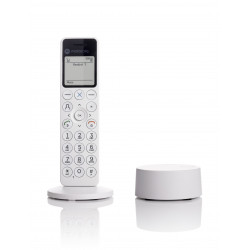 Motorola DOT 411 – Ασύρματο Τηλέφωνο DECT με Τηλεφωνητή, Hands-Free, Φραγή Κλήσεων & Φωτιζόμενη Οθόνη (Λευκό)