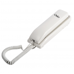 Osio OSW-4660W Λευκό Ενσύρματο Τηλέφωνο Γόνδολα με Αναγνώριση κλήσης, ένδειξη LED, Λευκό