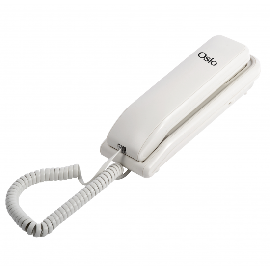 Osio OSW-4660W Λευκό Ενσύρματο Τηλέφωνο Γόνδολα με Αναγνώριση κλήσης, ένδειξη LED, Λευκό
