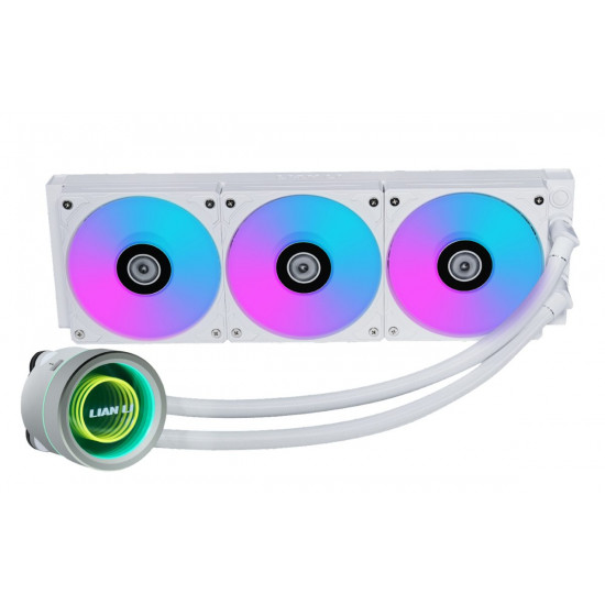 Lian Li Galahad II Trinity 360 White - AIO GPU Liquid Cooler  with ARGB Fans