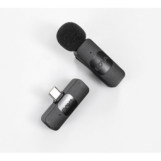 BOYA BY-V10 Wireless Lavalier Microphone for Android Mini Lapel USB-C connection