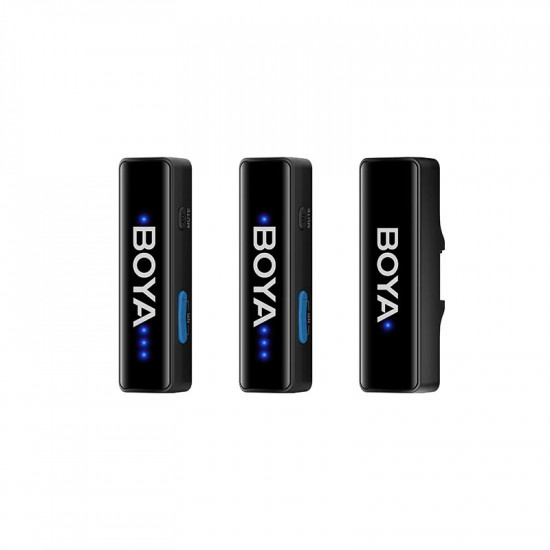 BOYALINK V2 Mobile Wireless Mic for Android USB-C iPhone IOS and 3,5 TRS (laptop) 2 person vlog