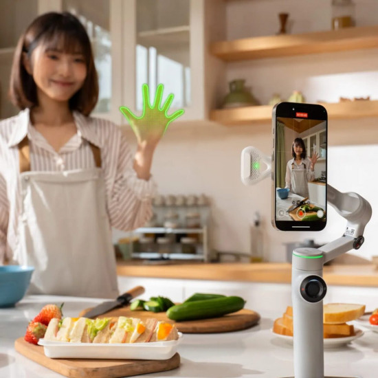 Insta360 Flow 2 Pro AI Tracker - Built-in Spotlight