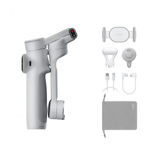 Insta360 Flow 2 Pro Creator Bundle (Gray) A.I. Powered Gimbal Stabilizer for Smartphone