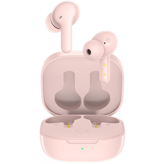 QCY T13 TWS PINK Dual Driver 4-mic noise cancel. True Wireless Earbuds - Quick Charge 380mAh