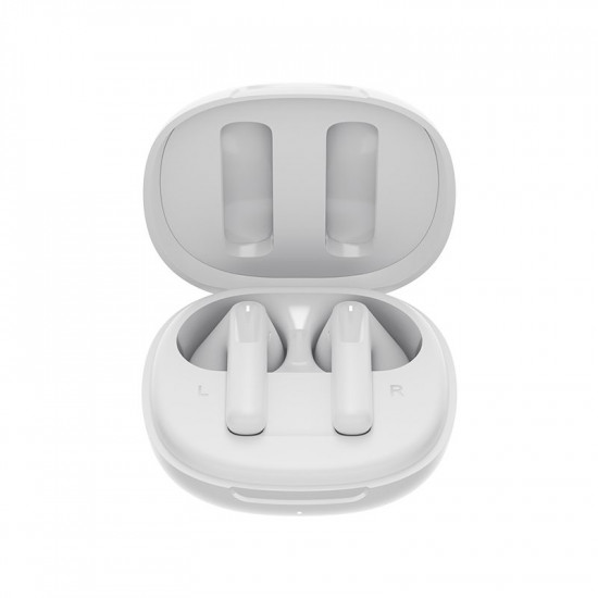 QCY AilyBuds E20 White- Hybrid ANC Semi-Ear TWS earbuds 6mics 13mm dynamic driver IPX4 BT5.4 35h