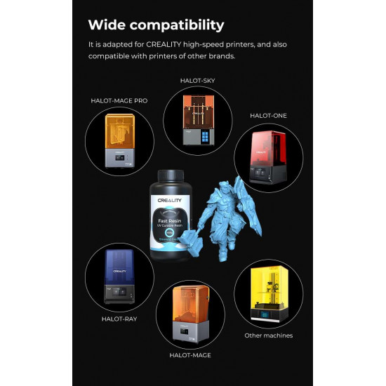 Creality Fast Resin UV Curable Resin Grey (Fast Printing 3302180005 gray)