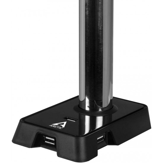 Arctic Z2 (Gen 3) - Dual Monitor Arm with 4-Port USB Hub in black color