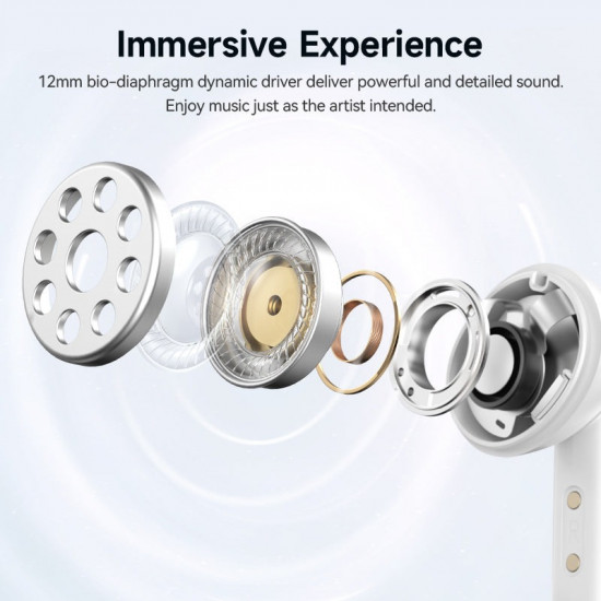 QCY Melobuds N50 ANC Purple - 45db ANC TWS Earbuds 6 mic ENC, IPX4 BT5.4