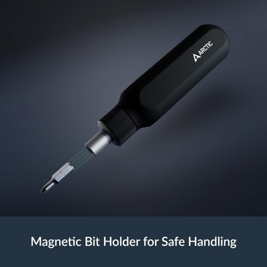 Arctic Ratchet Screwdriver Toolkit - Magnetic Bit Holder - 23 magnetic bits - adjustable function