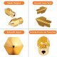 CREALITY MK8 Nozzles Kit (24 pcs) 0.2mm*2, 0.3mm *2, 0.4mm*12, 0.5mm*2, 0.6mm *2, 0.8mm*2, 1.0mm*2