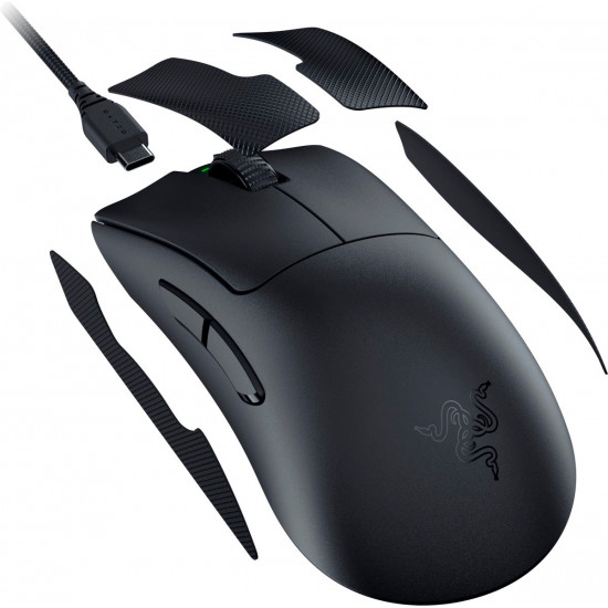 Razer DEATHADDER V3 PRO BLACK - 64g Wireless Gaming Mouse - Ergonomic - 90 Hours Battery - 30K DPI