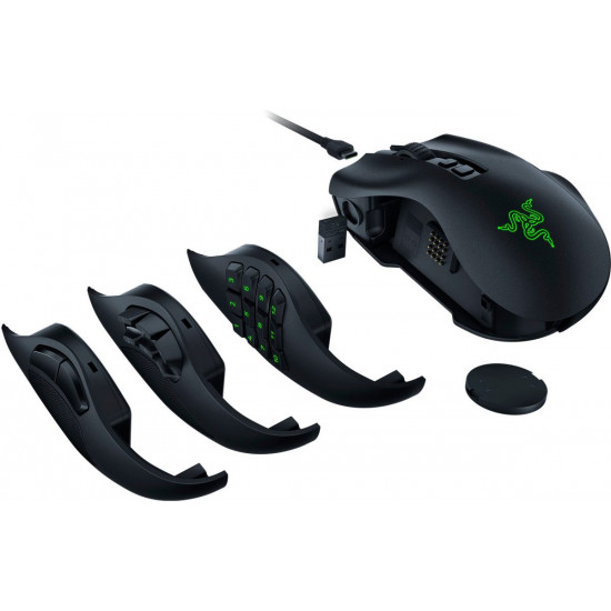 Razer NAGA V2 Pro - Wireless Modular MMO Gaming Mouse- 30K DPI Optical Sensor - 300Hr Battery