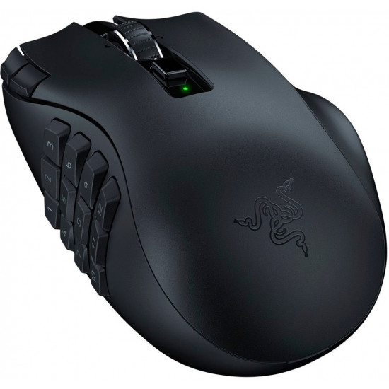 Razer NAGA V2 HYPERSPEED - Wireless MMO Gaming Mouse - 30K DPI - 2.4GHz / Bluetooth - 19 Buttons