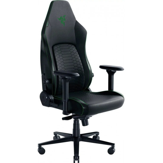 Razer ISKUR V2 Green - Leather Gaming Chair - Lumbar Support - Memory Foam Head Cushion
