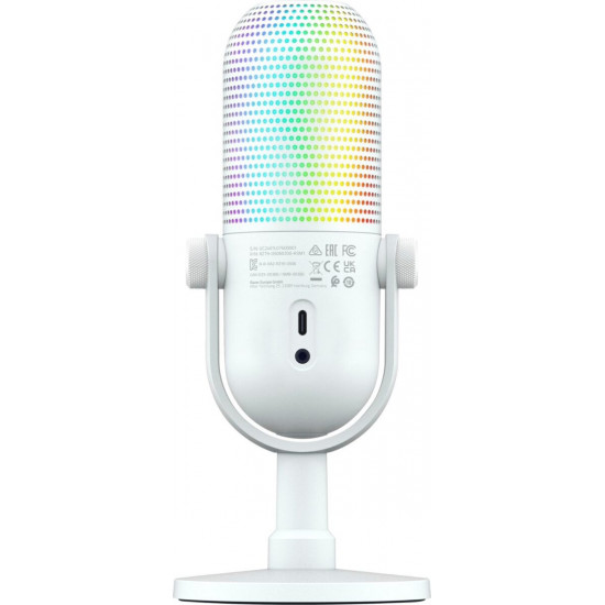 Razer SEIREN V3 CHROMA - WHITE - RGB USB Condenser Microphone - Gain Limiter - Build-in Shock Absorb