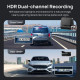 70mai A510-1 Front & Rear Dash Cam w. Screen set w. RC11 Rearview Cam - 1600p, 3k pic, Loop rec Car