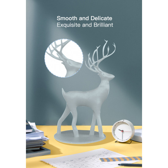 CREALITY Resin Plus Grey, 1kg Standard Rigid Resin Plus for 3D Printers gray 3302020089